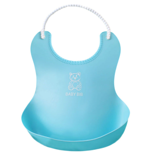 Unisex Waterproof Baby Silicone Bibs *Detachable*