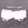 2 Pcs Newborn Girls Angel Feather Wings & Headband Set