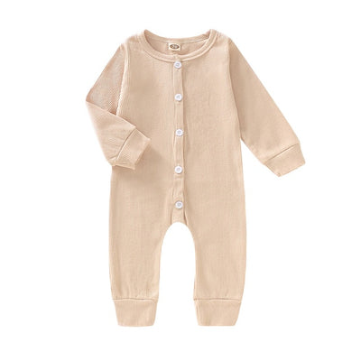 Unisex Knitted Cotton Long Sleeve Onesie