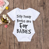 Boys "Boobs are for Babies" Print Onesie