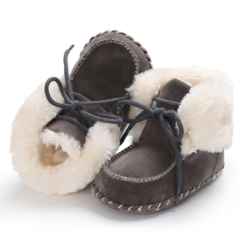 Unisex Soft Fur Lined Moccasin Boots