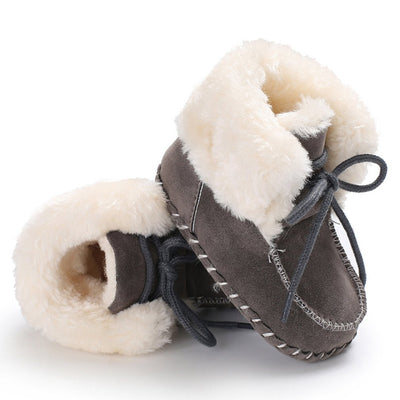 Unisex Soft Fur Lined Moccasin Boots