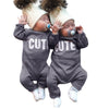 Unisex Long Sleeve "Cute" Print Onesie