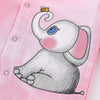 Girls Long Sleeve Elephant Print Onesie