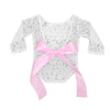 Baby Girl Lace Bow Backless Romper