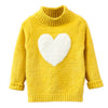 Girls Long Sleeve Heart Sweater
