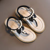 Girls Pearl Crystal Sandals