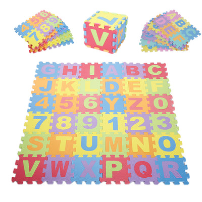 36 Pcs Alphabet/Number Learning Puzzle Floor Play Mat
